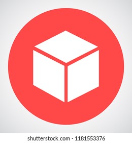 cube vector icon 10 eps