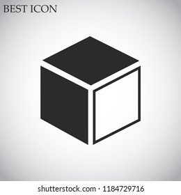 cube vector icon 10 eps