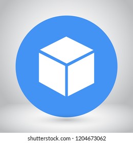 cube vector icon 10 eps