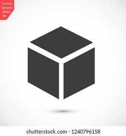 Cube Vector Icon 10 Eps