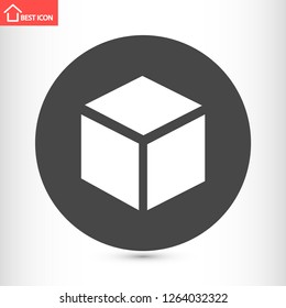 cube vector icon 10 eps