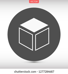 cube vector icon 10 eps