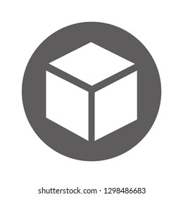 cube vector icon 10 eps
