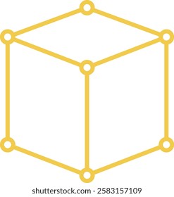 Cube vector icon. Can be used for printing, mobile and web applications.