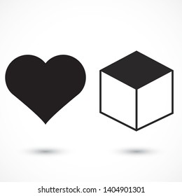 cube Vector icon . Lorem Ipsum Illustration design