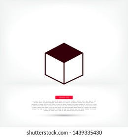 cube Vector icon . Lorem Ipsum Illustration design