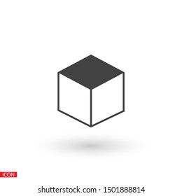 cube Vector icon . Lorem Ipsum Illustration design