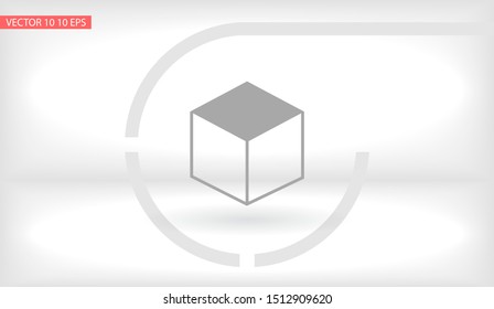 cube Vector icon . Lorem Ipsum Illustration design