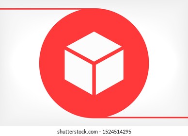 cube Vector icon . Lorem Ipsum Illustration design