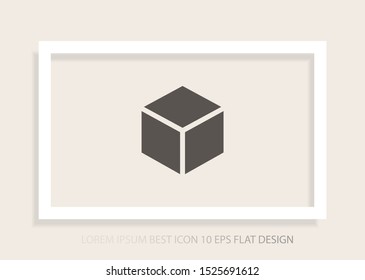 cube Vector icon . Lorem Ipsum Illustration design
