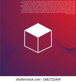 cube Vector icon . Lorem Ipsum Illustration design