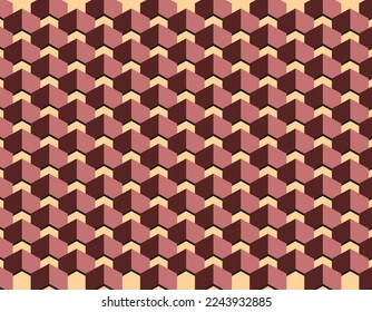 Cube vector seamless pattern background