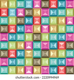 Cube-patterned colors. background patterns, colors and multipurpose uses.