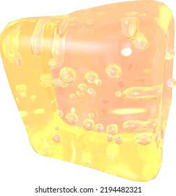 Cubes 3d made of ice