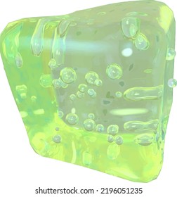 Cubes 3d made of ice