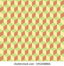 Cubes 3d pattern natural colors geometric backgound