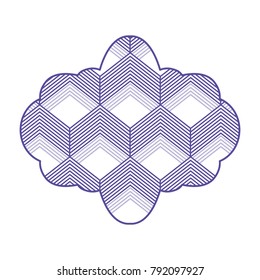 Cubes Abstract frame emblem