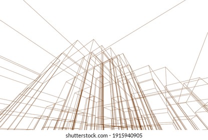 cubes abstract geometry 3d rendering