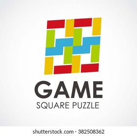 Cubes construction of architecture abstract vector and logo design or template real estate business icon of company identity symbol concept