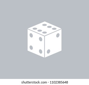 Cubes for the game vector icon.