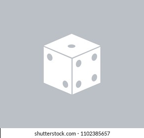 Cubes for the game vector icon.