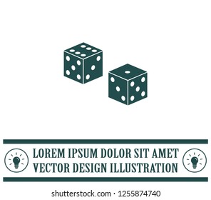 Cubes for the game vector icon.