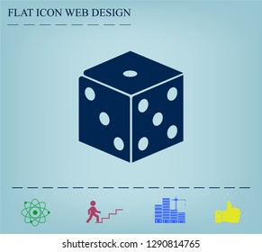 Cubes for the game vector icon.