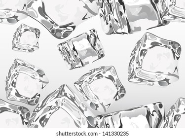 cubes of ice  Seamless.