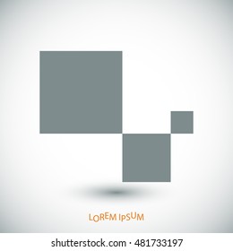 cubes icon, vector best flat icon, EPS