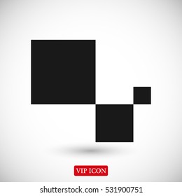 cubes icon, vector best flat icon, EPS