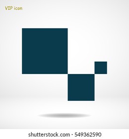cubes icon, vector best flat icon, EPS
