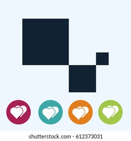 cubes icon, vector best flat icon, EPS