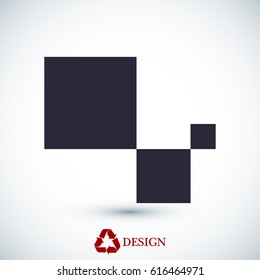 cubes icon, vector best flat icon, EPS