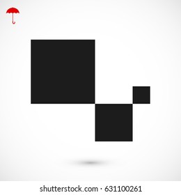 cubes icon, vector best flat icon, EPS