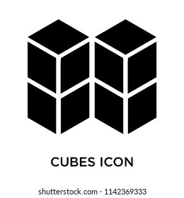 Cubes icon vector isolated on white background for your web and mobile app design, Cubes logo concept