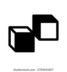 Cubes Icon Vector Symbol Design Illustration