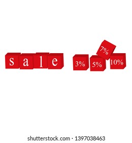 Cubes with letters for sale