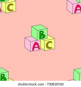 cubes pattern seamless pattern vector illustration 