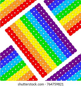 Cubes in rainbow colors background pattern
