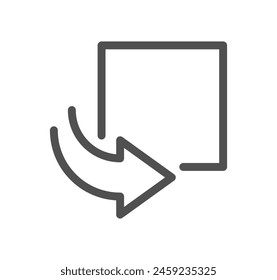 Cubes related icon outline and linear vector.