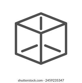 Cubos relacionados con el contorno de iconos y el Vector lineal.