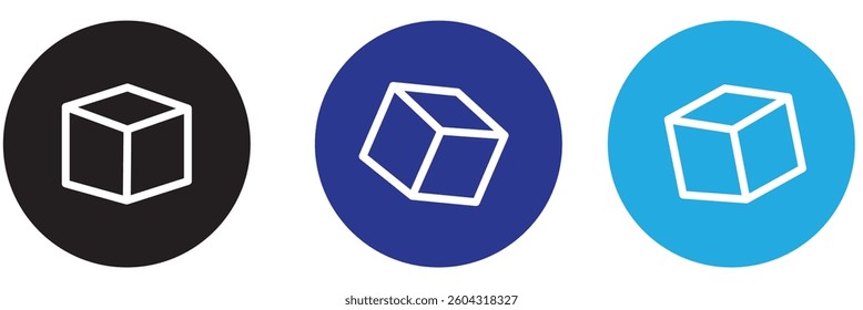 Cubes related icon outline and linear vector. Cube icon in vector, Augmented reality. cube symbol eps 10