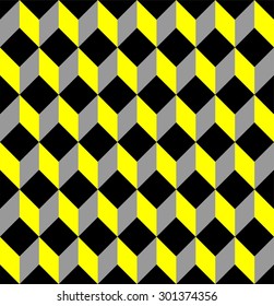 Cubes seamless geometric pattern vector