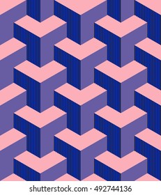 Cubes Seamless Vector background