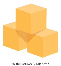 Cubes shape dice icon cartoon vector. Design object. Block game piece