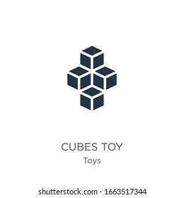 Cubes toy icon vector. Trendy flat cubes toy icon from toys collection isolated on white background. Vector illustration can be used for web and mobile graphic design, logo, eps10