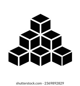 Cubes Vector Glyph Icon For Personal And Commercial Use.
