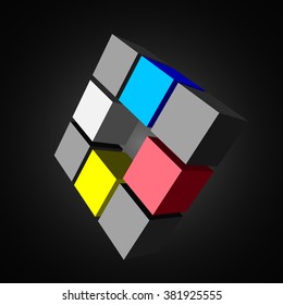 Cubes. Vector illustration.