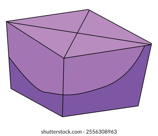 Cubes wolfram isolated on a white background