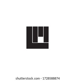 cube-shaped letter LM. suitable for use in brands and logos
